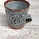 Signed vintage stoneware mug