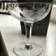 Lot de 4 coupes à champagne en cristallin dépareillées années 50