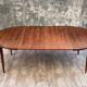 Table scandinave extensible en palissandre, 1960s