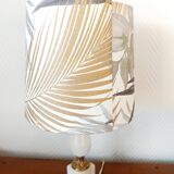 Alabaster and gilt bronze lamp