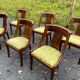 6 chaises gondole en acajou