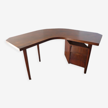 Vintage desk "Boomerang" solid wood 1950