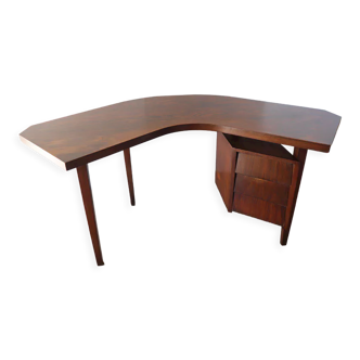 Vintage desk "Boomerang" solid wood 1950