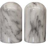 Salt and pepper shaker in Carrara marble