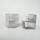 Pair of “Pantonova” lounge chairs by Verner Panton
