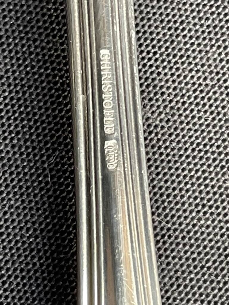 6 christofle spatours table spoons