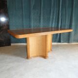 Dinner table in rattan cane