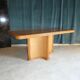 Dinner table in rattan cane