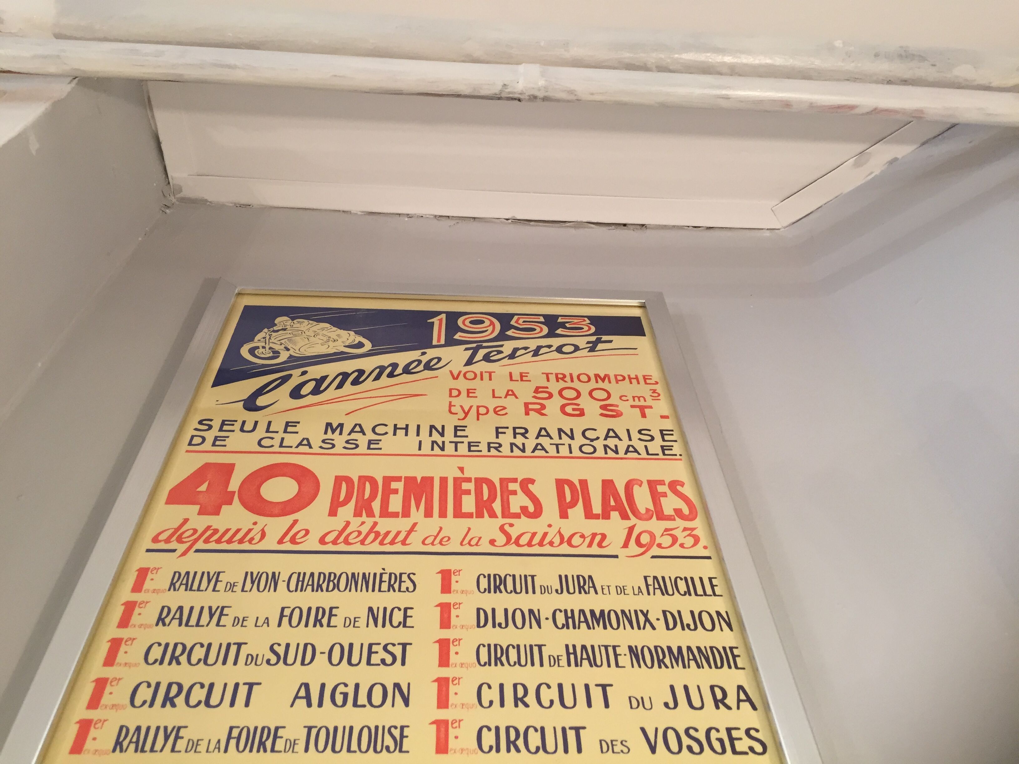 Authentic poster ancient Terrot 1953