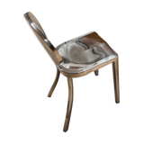 Chrome chair attributed to Starck