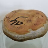 Ceramic pocket emptier, signed