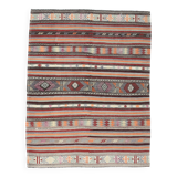 5x7 Modern Mid Century Antique Kilim Rug, 161x206Cm