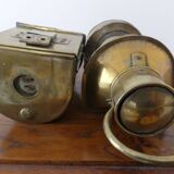 2 lampes de bateau en cuivre transformées électrique