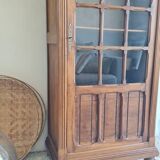 Antique Parisian glass cabinet in the style of a hosier