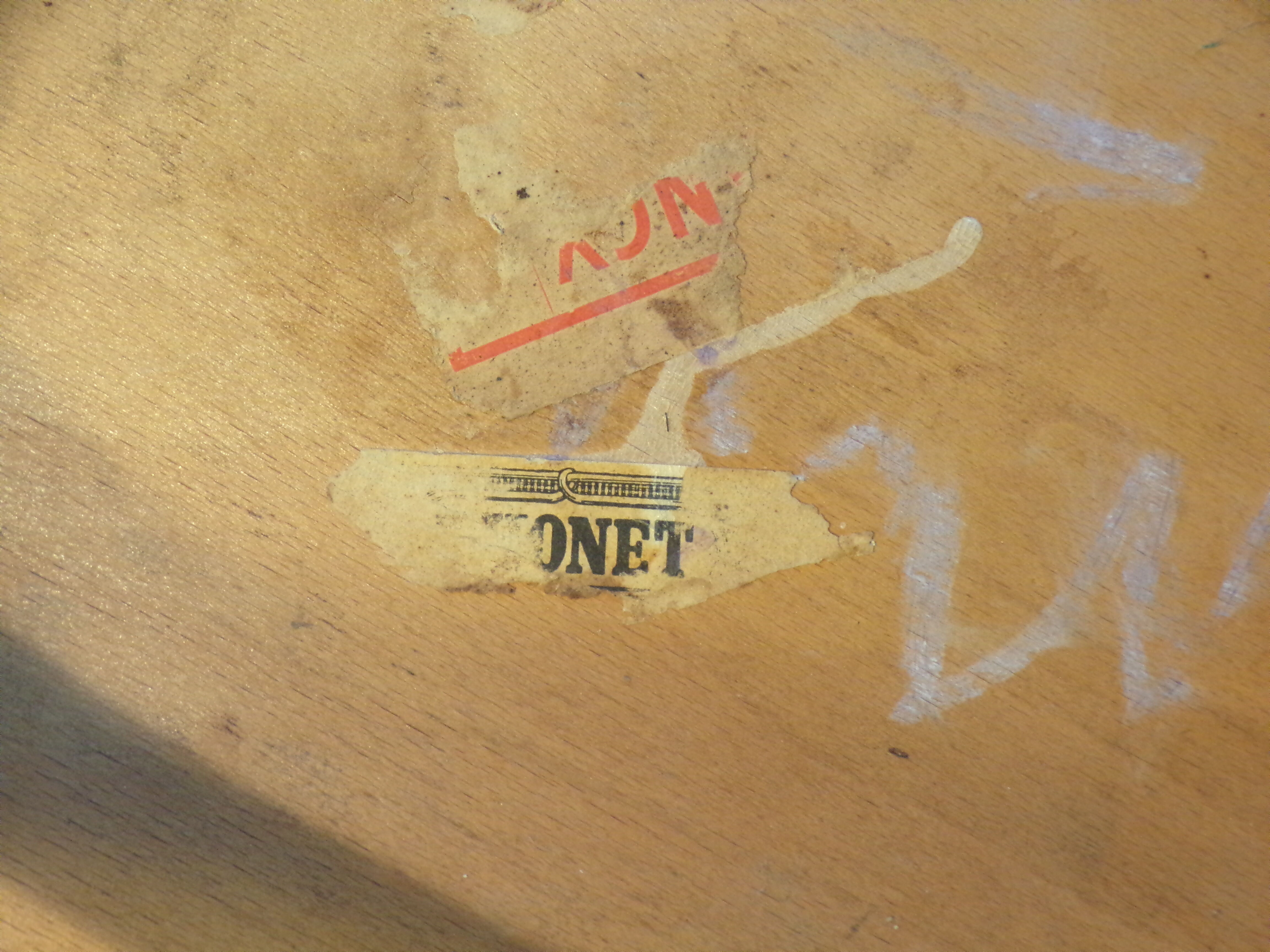 3 vintage Thonet bistro chairs