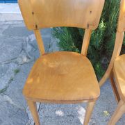4 chaises bistrot, teinte claire