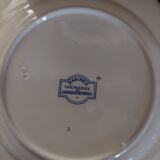 Sarreguemines earthenware plate with Marine decor late 19th century early 20th century