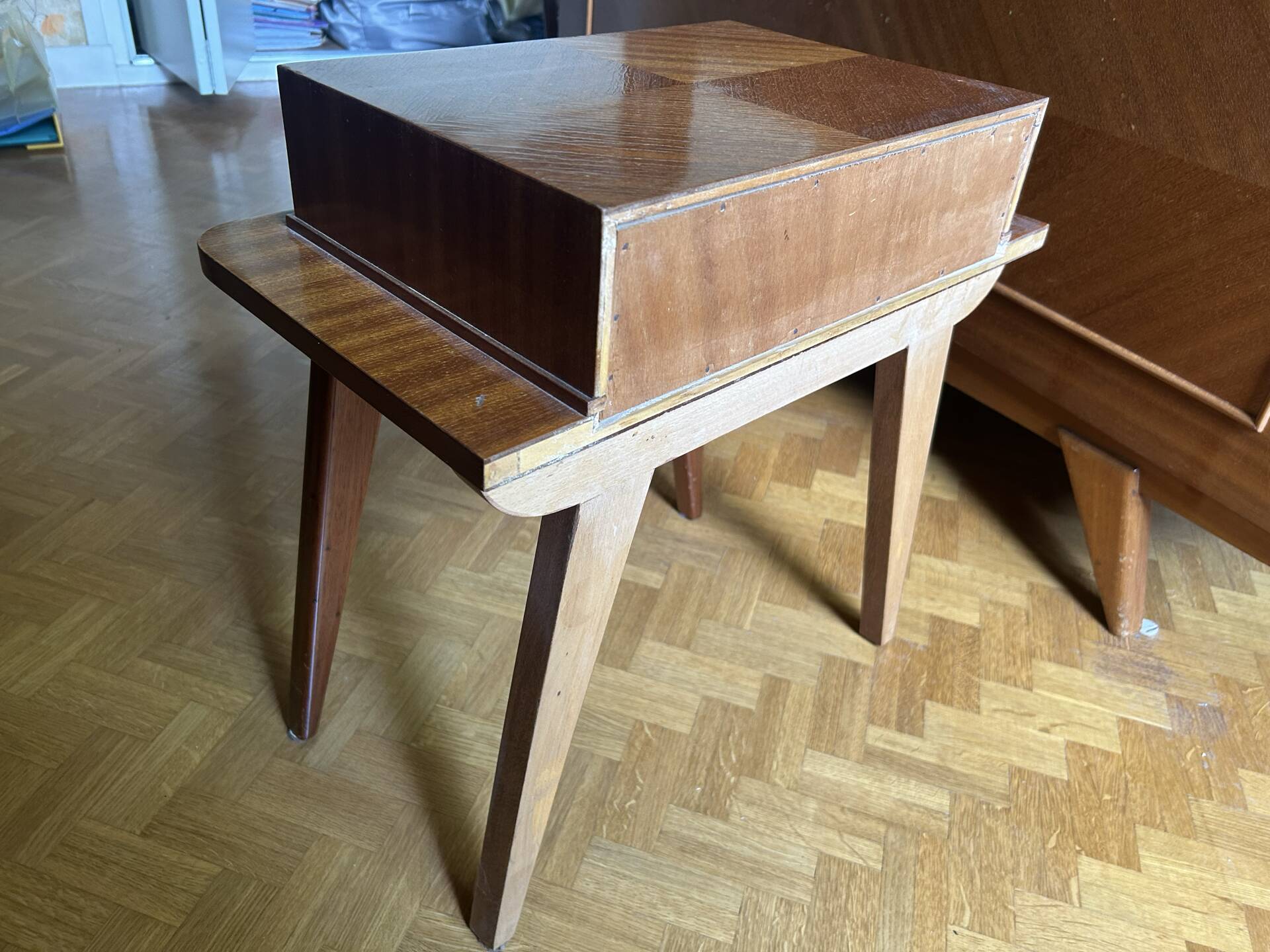 Vintage mahogany bedside table
