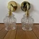 Pair of vintage globe wall sconces