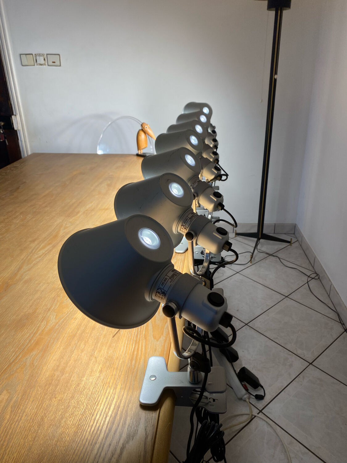 Lamp with clip Tolomeo Artemide Pinza led design Michele by Lucchi & Giancarlo Fassina