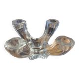 Bougeoir cristal signé