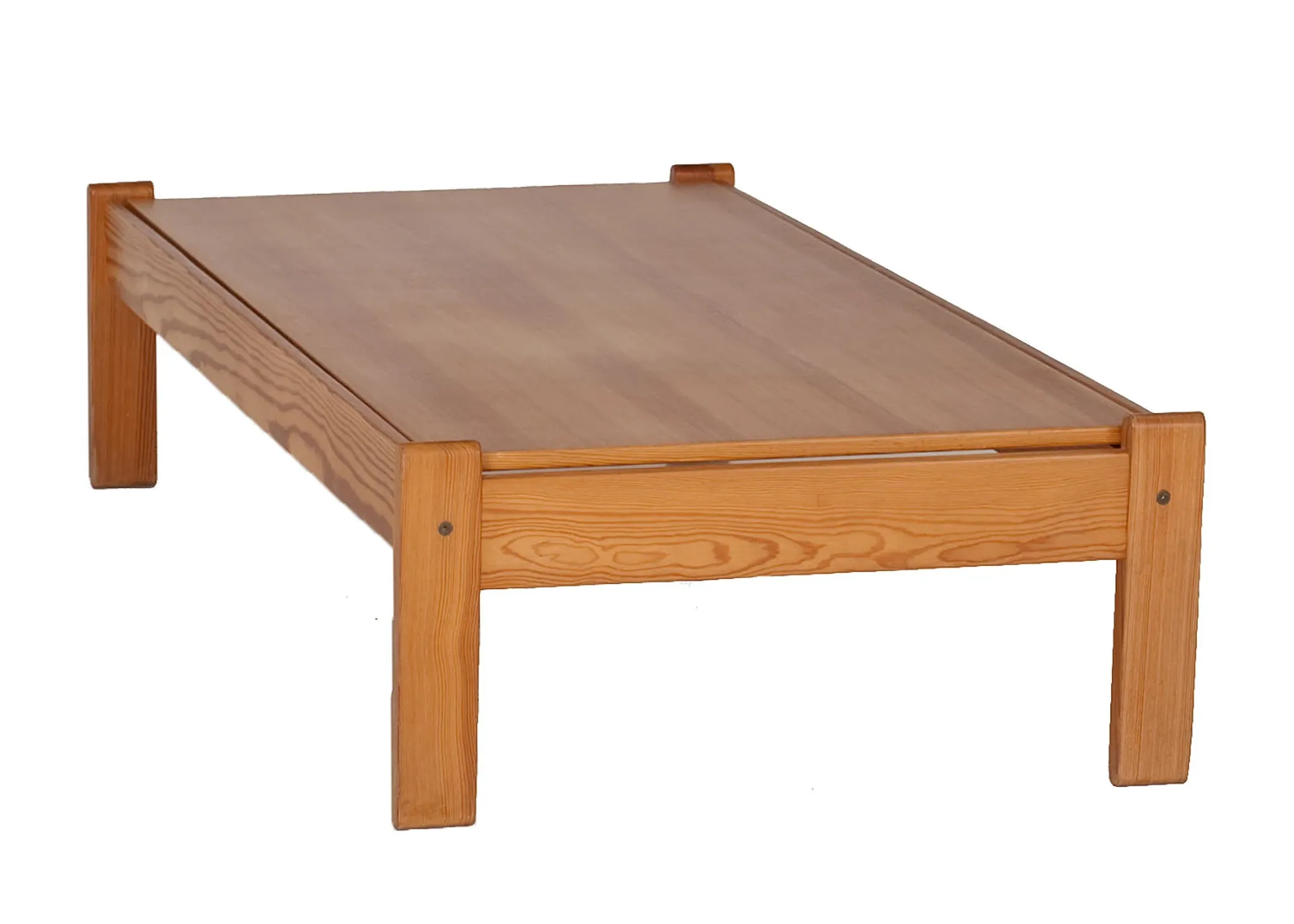 Table basse vintage en pin plateau amovible