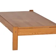 Table basse vintage en pin plateau amovible
