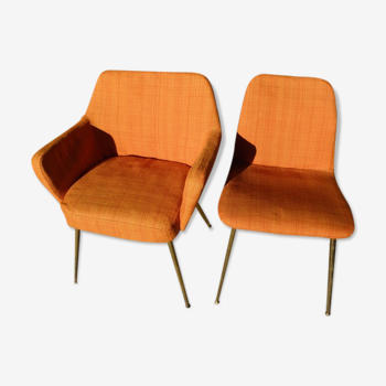 Armchair and Chair fabric Arflex