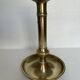 Large old brass candle holder