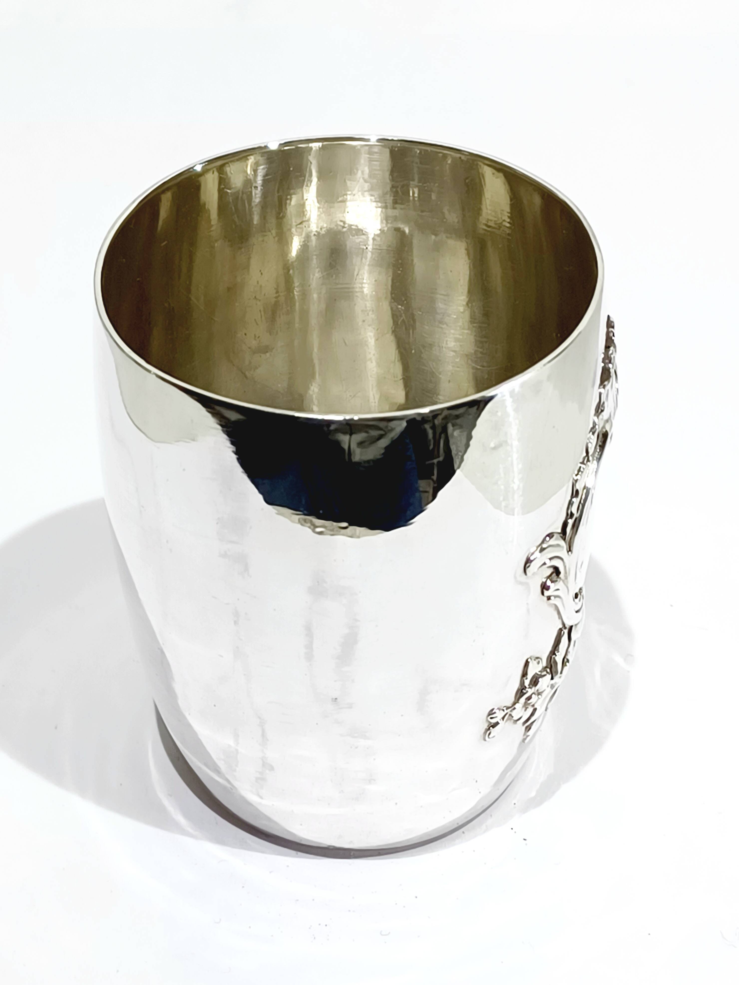 Louis XV style solid silver cup