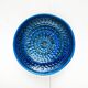 Large wall plate Rimini Blu Italian mid-century by Aldo Londi for Bitossi, 1960s.