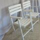 Paire de fauteuils de jardin pliants