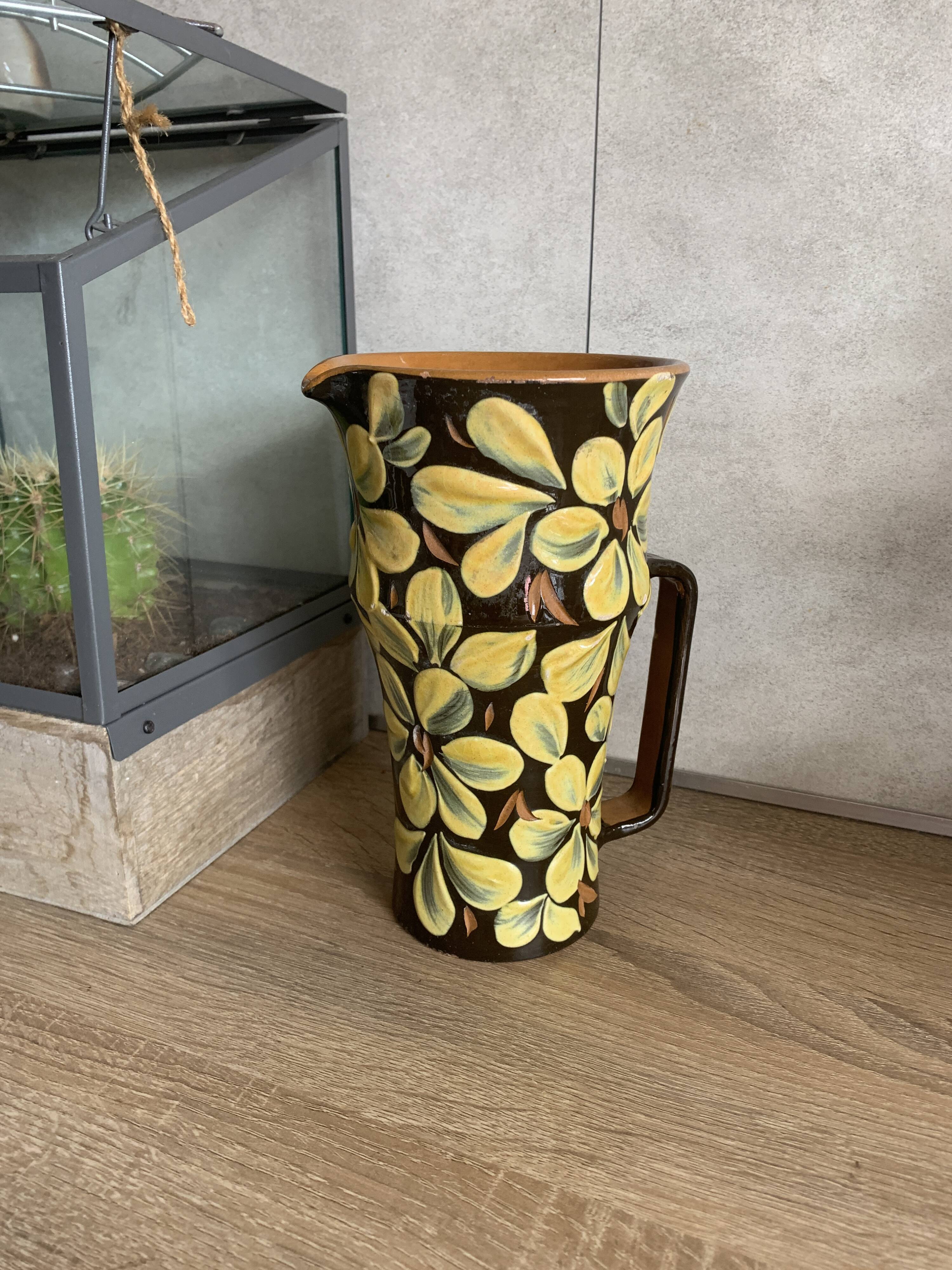 Vintage ceramic pitcher Italy