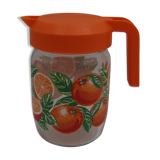 Vintage oranges glass decanter