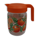 Vintage oranges glass decanter