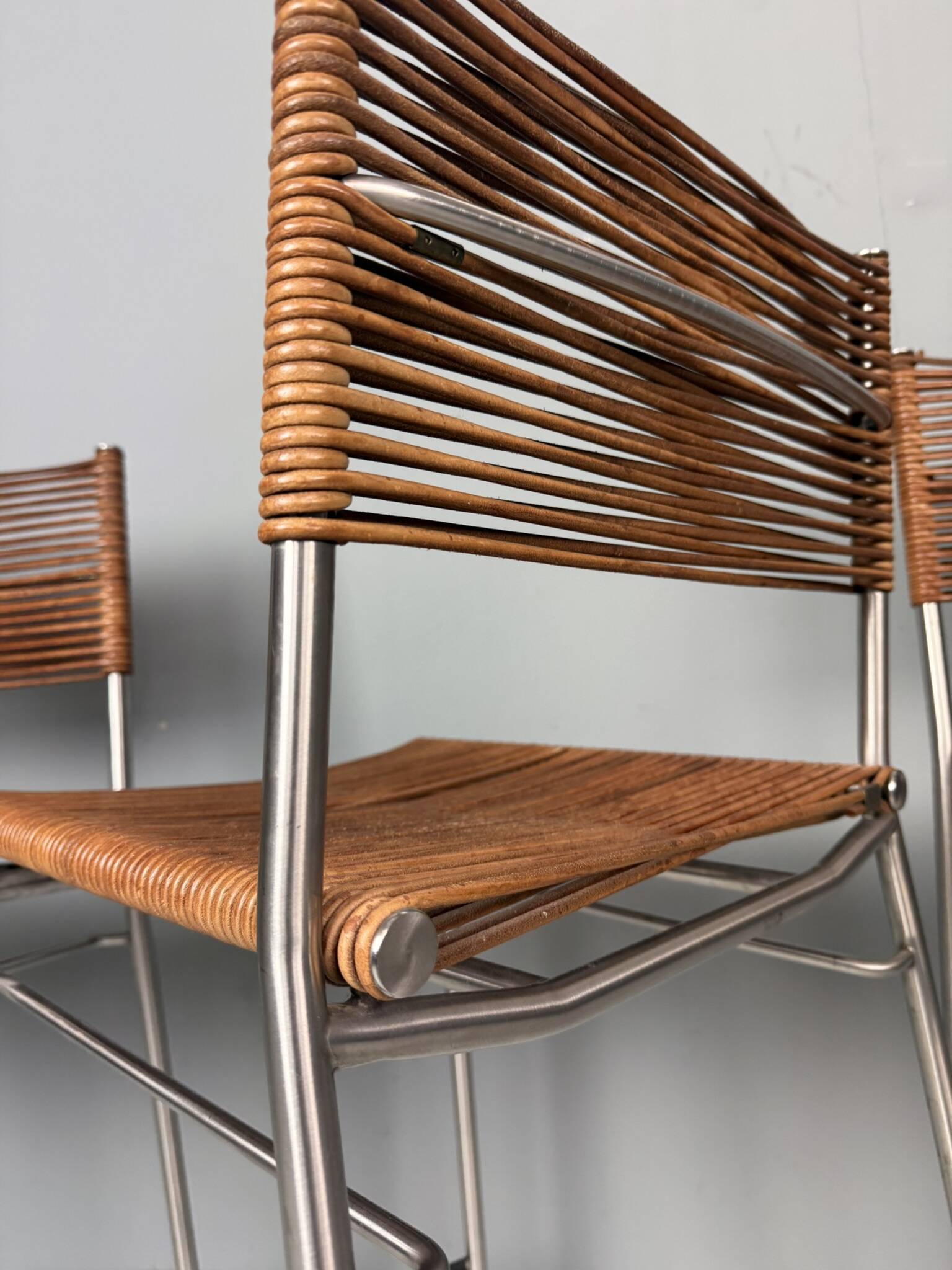 Ensemble de quatre tabourets de bar "Miss B", Tito Agnoli, Italie, 1997