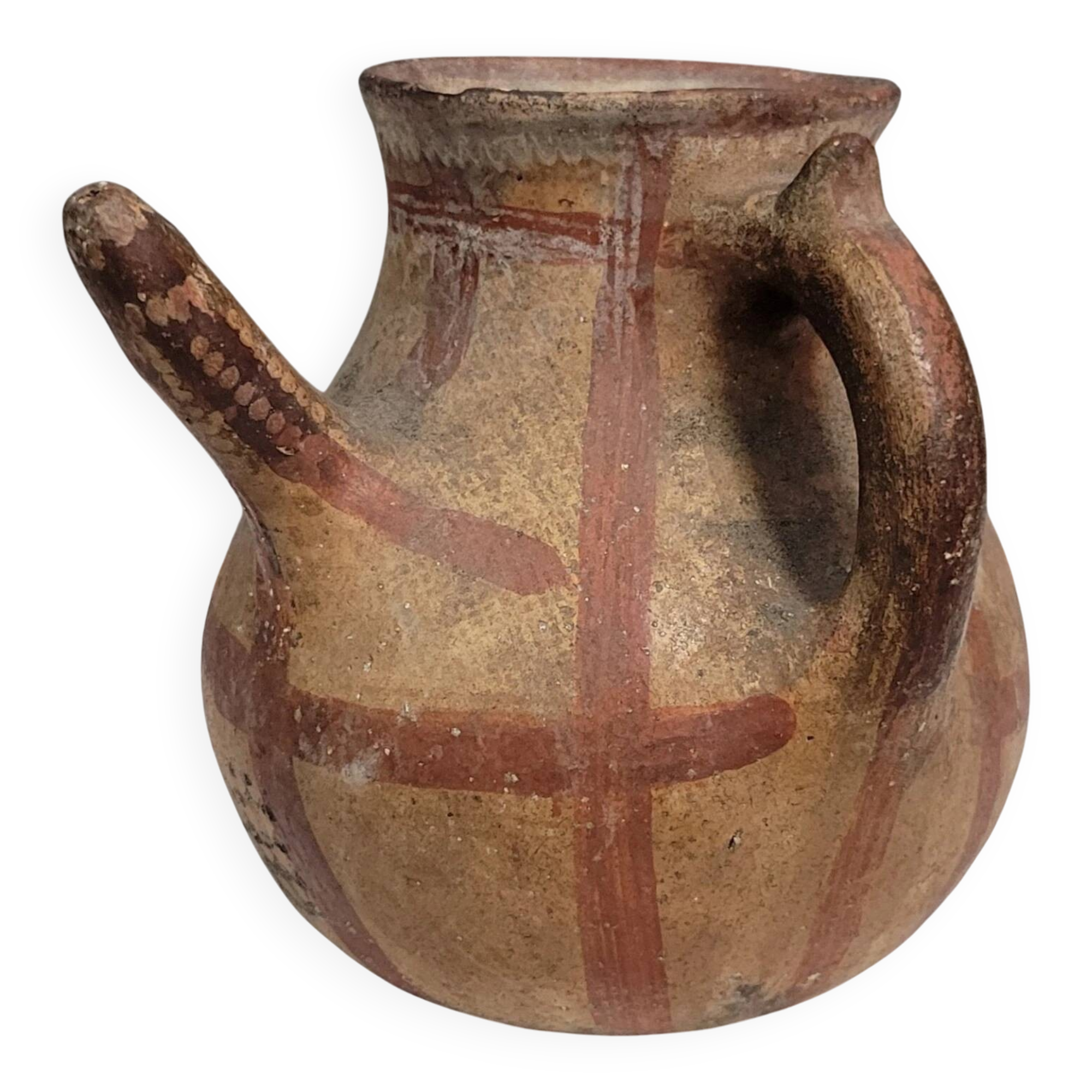 Traditional Kabyle/Berber terracotta pottery decorated with patterns (2)