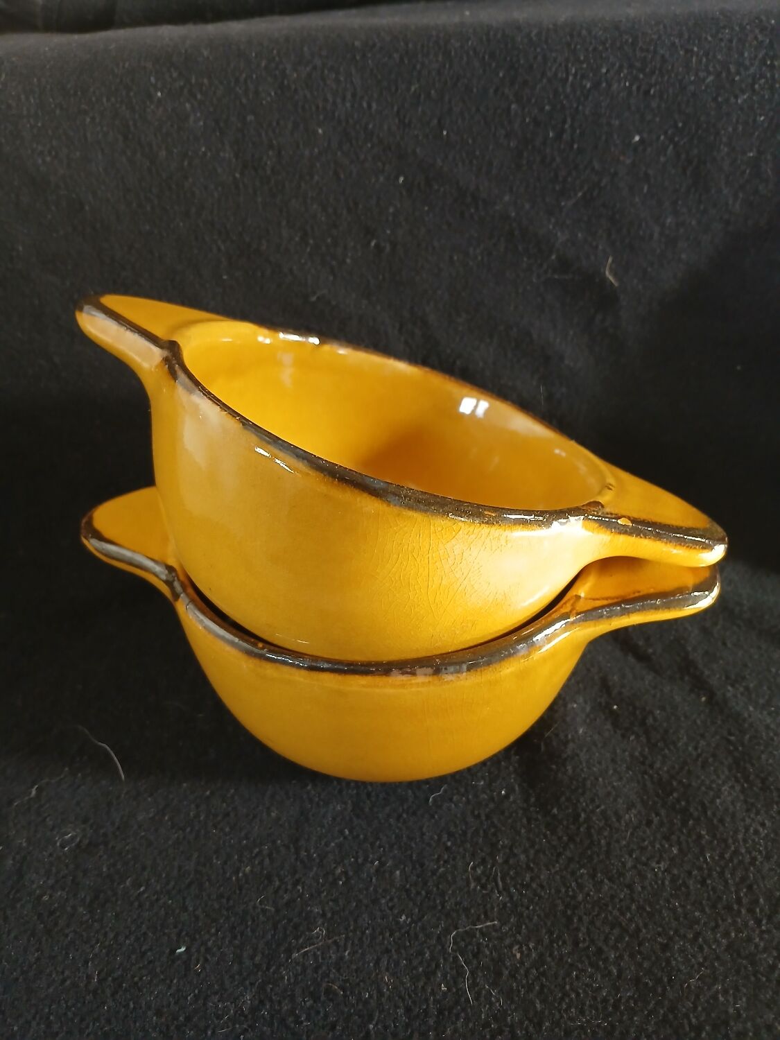 2 antique earthenware bowls