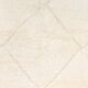 Tapis berbere beni ourain ecru avec losanges en relief 300 x 210 cm