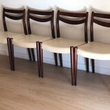 Wooden chairs, Scandinavian style.
