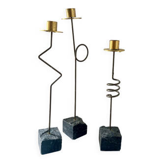 Vintage Ikea Krasen Candlestick (3) by Ehlén Johansson, Postmodern, 1980s