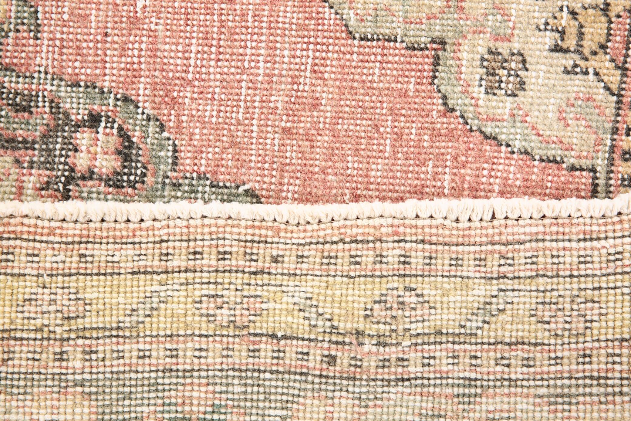 3x12 Soft Pastel Pink Turkish Runner Rug, 85x383Cm SK 5659