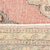 3x12 Soft Pastel Pink Turkish Runner Rug, 85x383Cm SK 5659