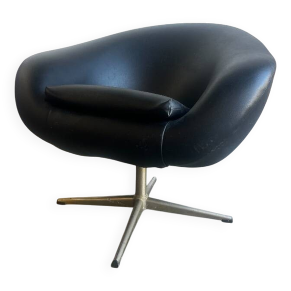 Vintage/siège simple avec base en étoile chaise pivotante jansson