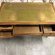Louis XVI style flat desk in cherry wood from around 1960.