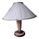 Vintage lamp from the 1940s with its pleated shade.
