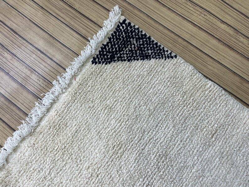 Tapis beni ouraine fait main taille 100 x 200 cm