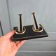 Double vintage black and gold pipe holder – Walter Bosse style from the 1950s