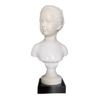 Alabaster bust of Louise Brongniart after JA Houdon