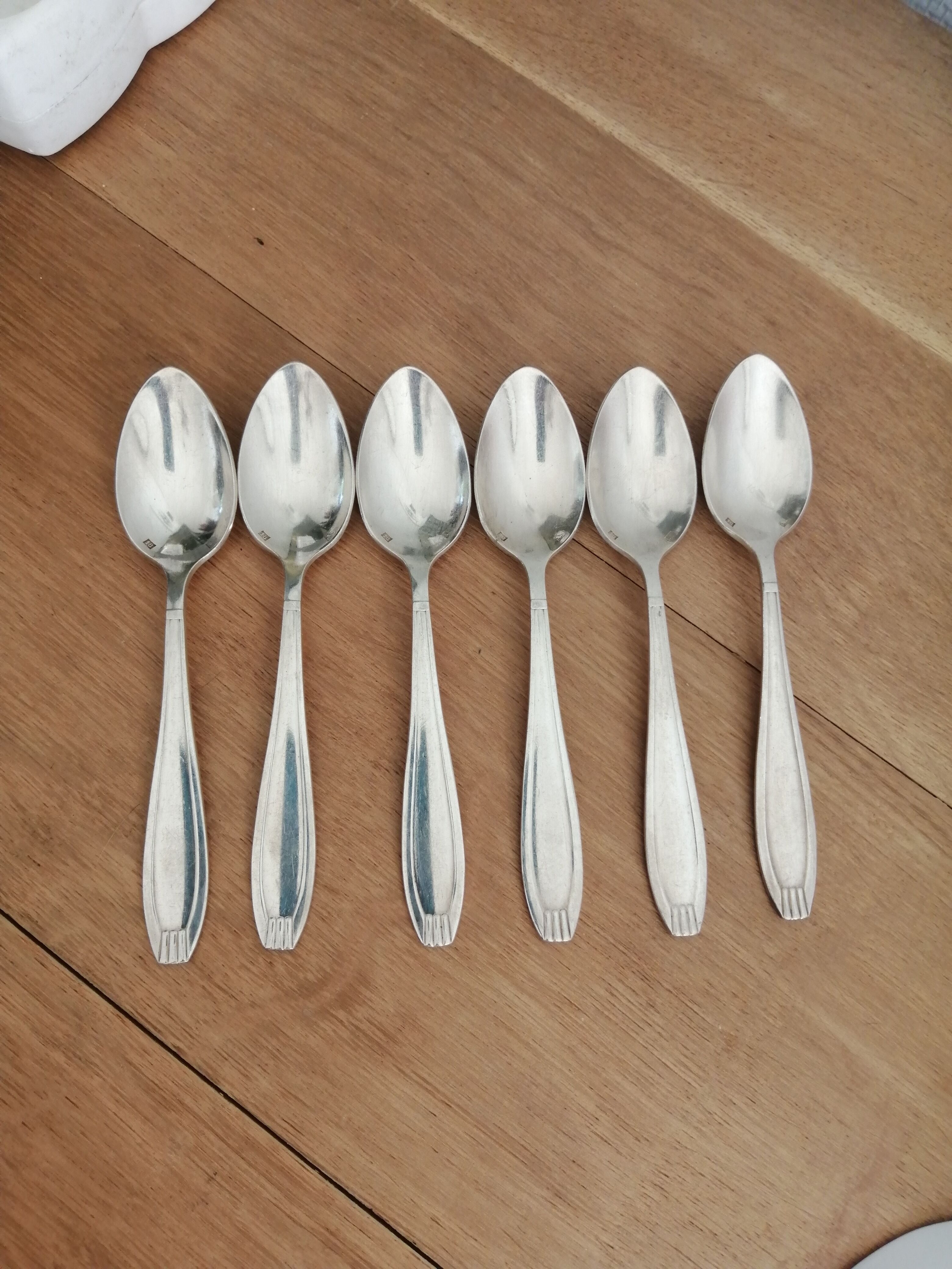 Silver metal spoon box